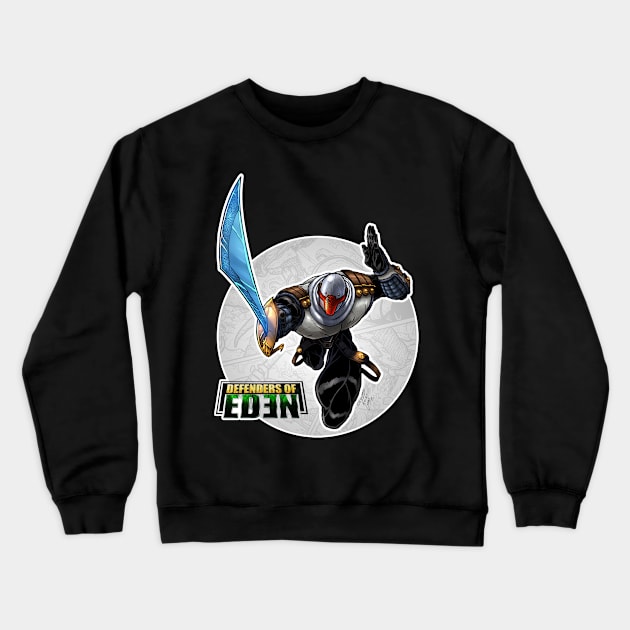 Defenders of Eden - BlackCard Crewneck Sweatshirt by Ideasfrommars